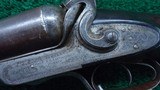 DOUBLE BARREL HAMMER 8 GAUGE SHOTGUN BY CHARLES LANCASTER - 8 of 24