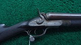 DOUBLE BARREL HAMMER 8 GAUGE SHOTGUN BY CHARLES LANCASTER - 1 of 24