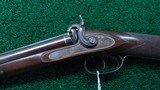 DOUBLE BARREL RIFLE BY WILLIAM SCHAEFER OF BOSTON - 2 of 24