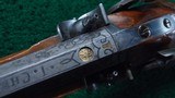 FANTASTIC SILVER MOUNTED PERCUSSION COMBINATION GUN BY KUCHENREUTER - 13 of 25