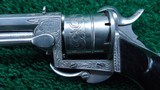 ENGRAVED LORON BREVETE PINFIRE REVOLVER - 7 of 13