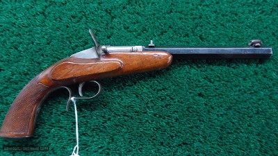 NICE GERMAN FLOBERT STYLE PISTOL MARKED JACOB SACHRAUTER