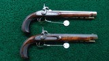 PAIR OF CONTEMPORARY MADE PERCUSSION STYLE PISTOLS - 1 of 13
