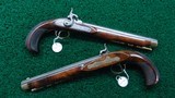 PAIR OF CONTEMPORARY MADE PERCUSSION STYLE PISTOLS - 5 of 13