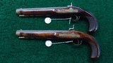 PAIR OF CONTEMPORARY MADE PERCUSSION STYLE PISTOLS - 2 of 13