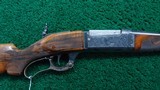 FANTASTIC EXHIBITION DELUXE GRADE ENGRAVED SAVAGE RIFLE MADE FOR THE PANAMA PACIFIC EXHIBITION OF 1916