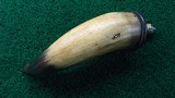 VERY EARLY POWDER HORN BELIEVED TO BE FROM THE COLONIAL PERIOD - 11 of 11