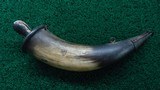 VERY EARLY POWDER HORN BELIEVED TO BE FROM THE COLONIAL PERIOD - 8 of 11