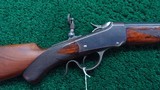 DELUXE WINCHESTER MODEL 1885 LOW WALL 22 LONG RIFLE - 1 of 17