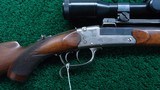 *Sale Pending* - HAMMERLESS GERMAN SINGLE SHOT RIFLE WITH SCOPE - 1 of 17