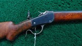 VERY NICE WINCHESTER 1885 DELUXE LOW WALL POPE BARRELED 22LR RIFLE - 1 of 18