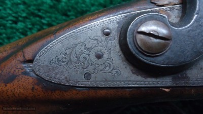 J. HAYDEN ENGLISH DOUBLE BARREL PERCUSSION SHOTGUN - Image 9 of 18