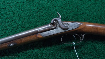 J. HAYDEN ENGLISH DOUBLE BARREL PERCUSSION SHOTGUN - Image 2 of 18