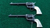 VERY NICE EARLY 2ND GEN PAIR OF COLT SINGLE ACTIONS 357 MAG - 2 of 19
