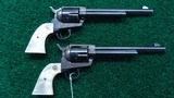 VERY NICE EARLY 2ND GEN PAIR OF COLT SINGLE ACTIONS 357 MAG - 1 of 19