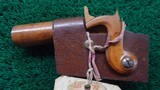 VERY ATTRACTIVE WOODEN PATENT APPLICATION MODEL OF A W.S. SMOOT BREECH LOADING FIREARM