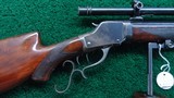 DLX WINCHESTER MODEL 1885 LAUDENSACK H.W. T.D. FRAME CAL 22 SHORT - 1 of 23