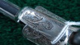 DELUXE EXHIBITION GRADE ELABORATELY ENGRAVED COLT NEWLINE CAL 41 REVOLVER - 8 of 12