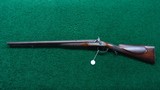 ENGLISH DOUBLE BARREL PERCUSSION RIFLE ABOUT 50 CALIBER - 24 of 25