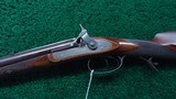 ENGLISH DOUBLE BARREL PERCUSSION RIFLE ABOUT 50 CALIBER - 2 of 25