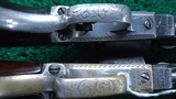 EXTREMELY RARE PAIR OF ENGRAVED CASED CONSECUTIVE SERIAL NUMBERED MODEL 49 COLT POCKET REVOLVERS - 10 of 19