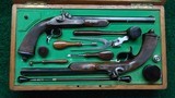 A VERY NICE CASED SET OF FRENCH PERCUSSION TARGET PISTOLS - 15 of 17