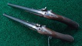 A VERY NICE CASED SET OF FRENCH PERCUSSION TARGET PISTOLS - 5 of 17