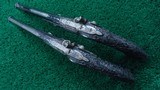 *Sale Pending* - CASED PAIR OF EXHIBITION PERCUSSION SINGLE SHOT PISTOLS - 5 of 21