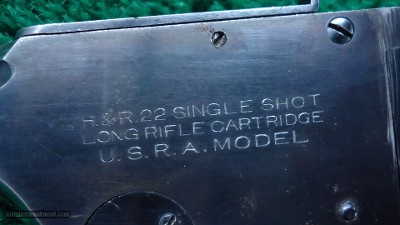 HARRINGTON & RICHARDSON U.S.R.A. SINGLE SHOT TARGET PISTOL - Image 11 of 12