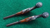 CASED PAIR OF DELUXE PERCUSSION PISTOLS BY FRANZ ULRICH - 4 of 25