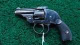 HARRINGTON & RICHARDSON BICYCLEHAMMERLESS 2nd MODEL SMALL FRAME REVOLVER IN 32 S&W - 2 of 10
