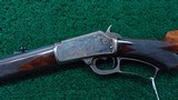 BEAUTIFUL DELUXE ENGRAVED MARLIN 1889 RIFLE IN 38W - 2 of 21