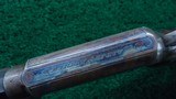 BEAUTIFUL DELUXE ENGRAVED MARLIN 1889 RIFLE IN 38W - 9 of 21