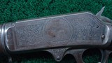 TWO BARREL DELUXE ENGRAVED MARLIN MODEL 1893 TAKE DOWN RIFLE IN CALIBER .30-30 - 8 of 23