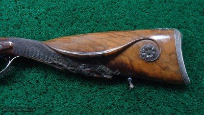 CASED BEAUTIFUL FRENCH PERCUSSION DOUBLE SHOTGUN BY LOUIS MALHERBE - Image 19 of 25