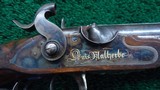 CASED BEAUTIFUL FRENCH PERCUSSION DOUBLE SHOTGUN BY LOUIS MALHERBE - 9 of 25