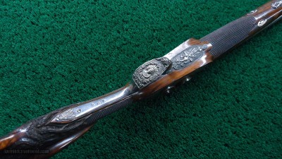 CASED BEAUTIFUL FRENCH PERCUSSION DOUBLE SHOTGUN BY LOUIS MALHERBE - Image 4 of 25