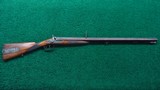 BEAUTIFUL CASED PERCUSSION DOUBLE BARREL CAPE GUN BY JOSEPH BOURNE for sale