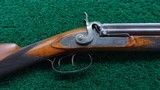 BEAUTIFUL CASED PERCUSSION DOUBLE BARREL CAPE GUN BY JOSEPH BOURNE