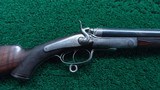 *Sale Pending* - CASED HOLLAND & HOLLAND DBL BARREL HAMMER RIFLE IN CAL 450 - 1 of 25