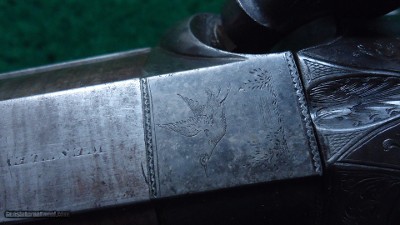 ATTRACTIVE WESLEY RICHARDS 4-BORE PERCUSSION SINGLE BARREL SHOTGUN - Image 13 of 25