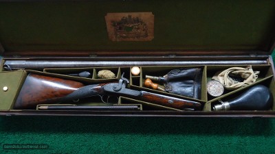 ATTRACTIVE WESLEY RICHARDS 4-BORE PERCUSSION SINGLE BARREL SHOTGUN - Image 24 of 25