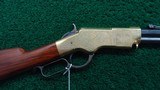*Sale Pending* - FACTORY ENGRAVED 1860 HENRY RIFLE MADE BY UBERTI IN .45 LC - 1 of 23