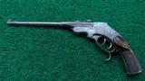 ENGRAVED GERMAN SINGLE SHOT TARGET PISTOL .22 Short/Long - 2 of 14