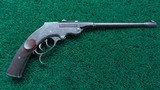 ENGRAVED GERMAN SINGLE SHOT TARGET PISTOL .22 Short/Long - 1 of 14
