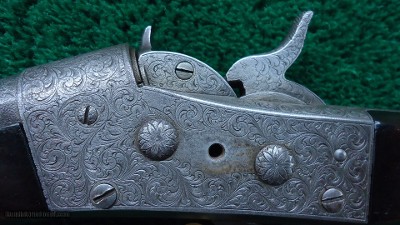 REMINGTON NIMSCHKE ENGRAVED 12 GAUGE SINGLE SHOT ROLLING BLOCK #1 - Image 8 of 22
