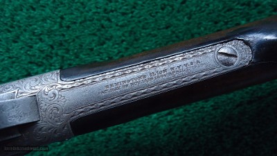 REMINGTON NIMSCHKE ENGRAVED 12 GAUGE SINGLE SHOT ROLLING BLOCK #1 - Image 10 of 22