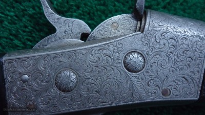 REMINGTON NIMSCHKE ENGRAVED 12 GAUGE SINGLE SHOT ROLLING BLOCK #1 - Image 9 of 22