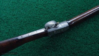 REMINGTON NIMSCHKE ENGRAVED 12 GAUGE SINGLE SHOT ROLLING BLOCK #1 - Image 3 of 22