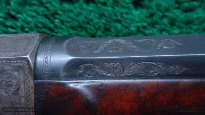 VERY RARE FACTORY ENGRAVED WHITNEY STYLE ROLLING BLOCK RIFLE - Image 18 of 25